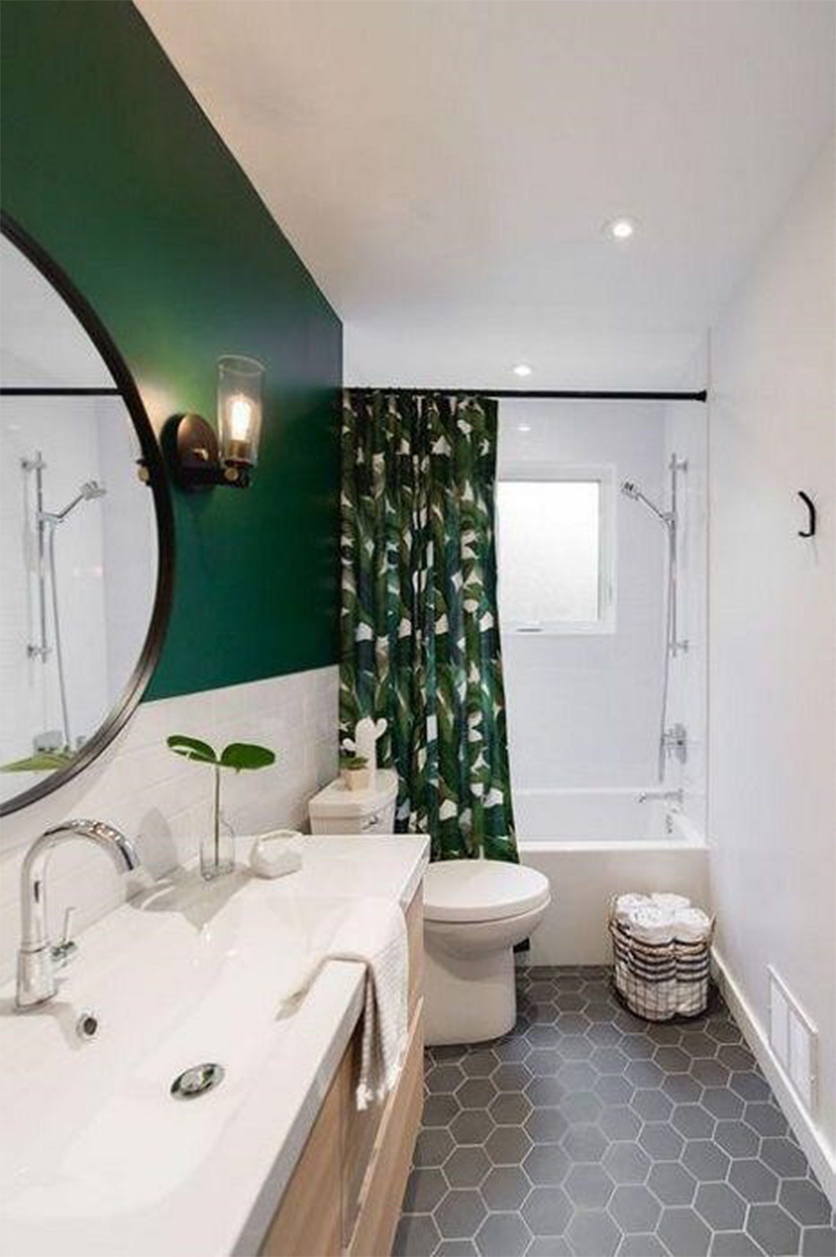 استفاده از رنگ سفید و سبز در سرویس بهداشتی - سرویس خواب نئوکلاسیک