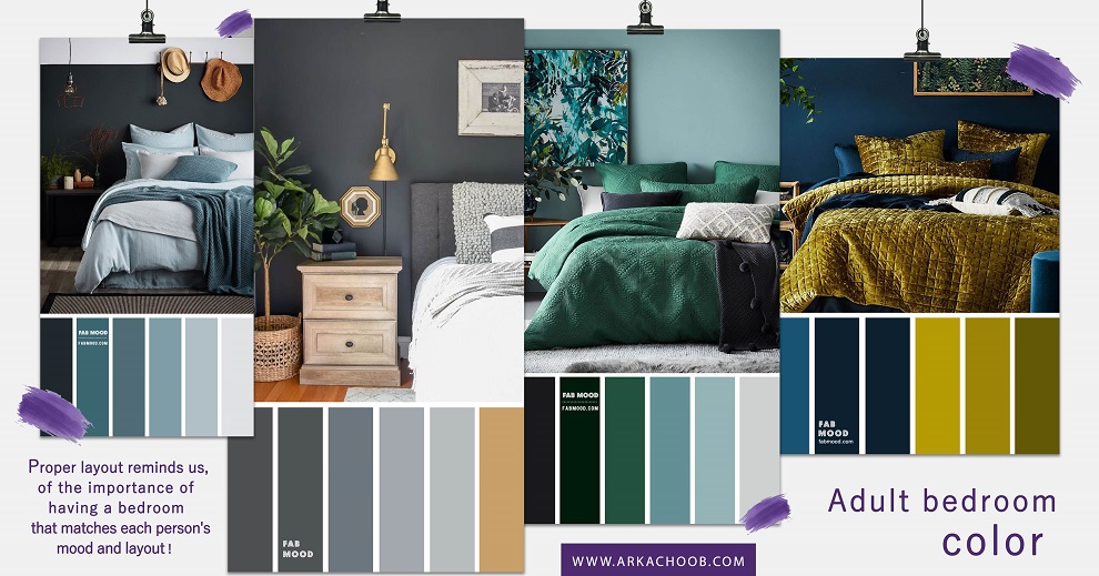 ۱۰ نمونه رنگ اتاق خواب بزرگسال